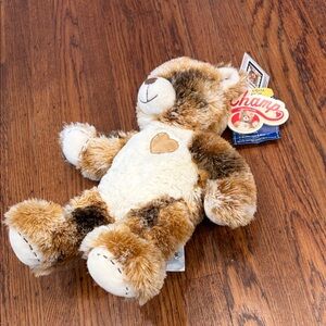 Build-A-Bear Vault Collection Champ Teddy Bear 16" NWT Brown Calico Heart Patch